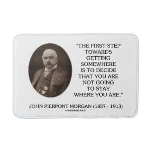 J.P. Morgan First Step Towards Getting Somewhere Bath Mat