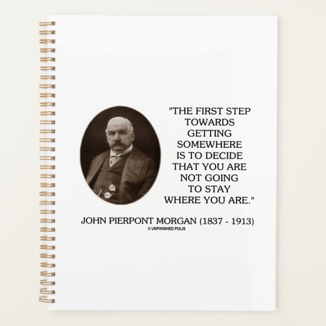 J.P. Morgan First Step Towards Getting Somewhere Planner (Front)