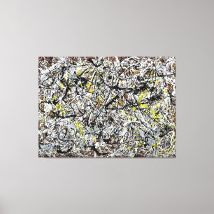 J. P. - MURAL ON INDIAN RED GROUND - 1950 - CANVAS PRINT