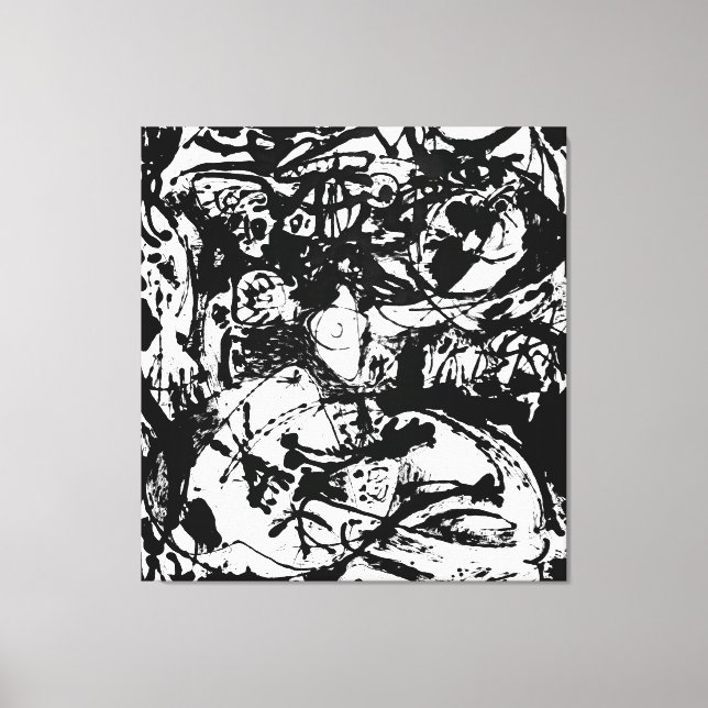 J. P. - NUMBER 18 - 1951 - Abstract Expressionism  Canvas Print (Front)