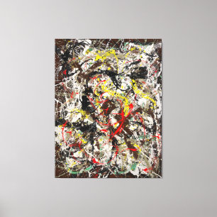 J. P. - NUMBER 4 - 1950 - Action painting - Canvas Print
