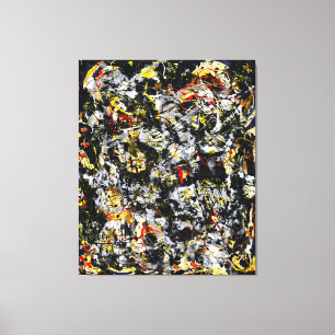 J. P. - Number 4 - 1951 - Action painting - Canvas Print