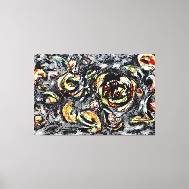 J. P. - OCEAN GREYNESS - 1953 - Abstract - Canvas Print (Front)