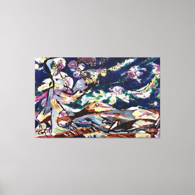 J. P. - SLEEPING EFFORT - 1953 - Abstract - Canvas Print (Front)