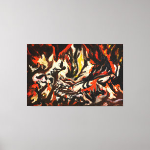 J. P. -  THE FLAME - c. 1934-38 - Abstract - Canvas Print