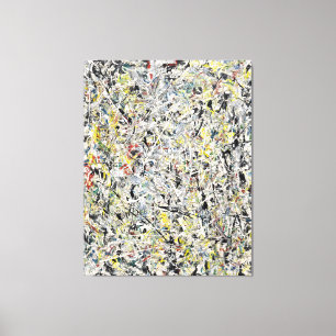 J. P. - WHITE LIGHT - 1954 - Action painting - Canvas Print