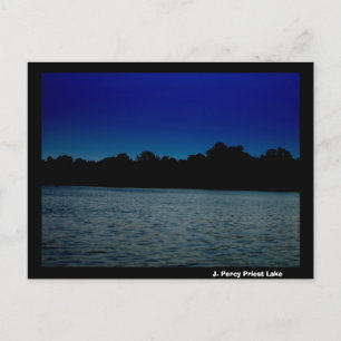J. Percy Priest Lake at Night Postcard