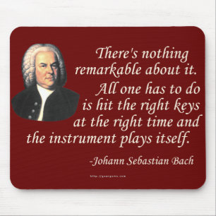 J.S. Bach on Playing Mouse Mat