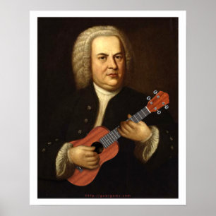 J.S. Bach on Uke Poster