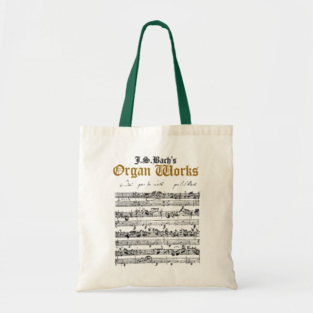 J.S. Bach's Organ Works tote bag (Front)