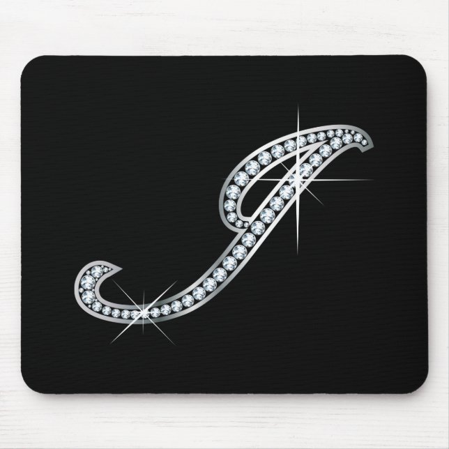 J Script "Diamond Bling" Mouse Mat (Front)