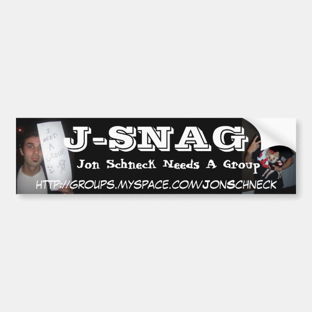 J-SNAG BUMPER STICKER (Front)