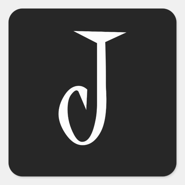 J SQUARE STICKER (Front)