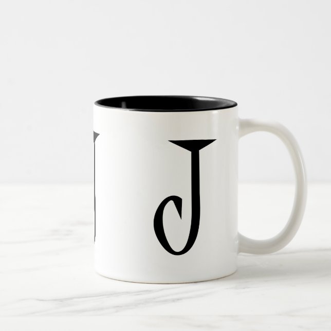 J Two-Tone COFFEE MUG (Right)