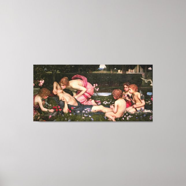 J. W. WATERHOUSE - THE AWAKENING OF ADONIS - 1899 CANVAS PRINT (Front)