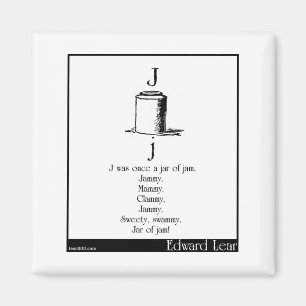 J was once a jar of jam magnet