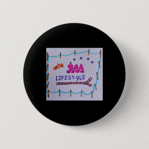 Jaa Lifestyle Company Logo Panting 6 Cm Round Badge