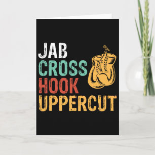 Jab Cross Hook Uppercut Boxer Workout Men Women Ki Card