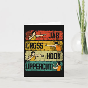 Jab Cross Hook Uppercut Boxing Card