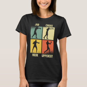 Jab Cross Hook Uppercut Boxing Gloves Boxer T-Shirt
