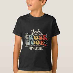 Jab Cross Hook Uppercut Boxing Retro Vintage T-Shirt