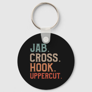 Jab Cross Hook Uppercut Kickboxer Kickboxing Key Ring