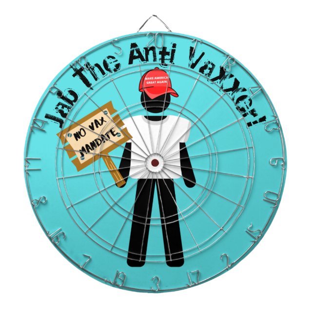 Jab The Anti-Vaxxer - The Dart Game Dartboard (Front)