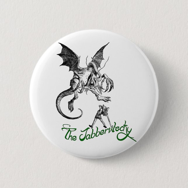 jabberwock 6 cm round badge (Front)
