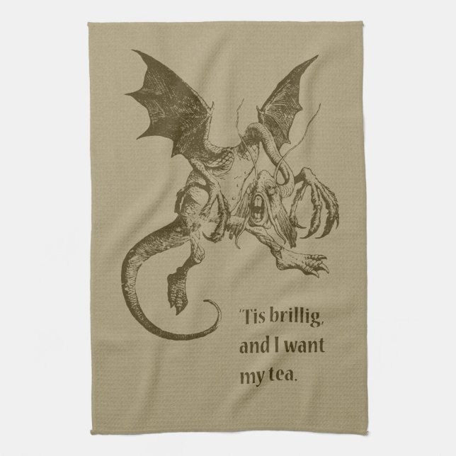 Jabberwock Kitchen Towel (Vertical)