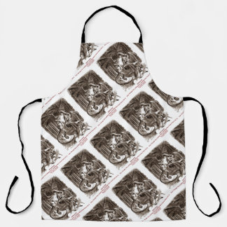 Jabberwock Through The Looking Glass John Tenniel Apron