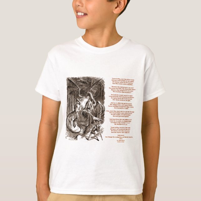 Jabberwocky Poem by Lewis Carroll T-Shirt (Front)