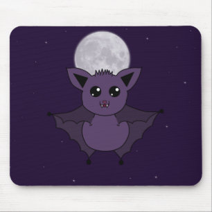 Jac the Bat Flying by night Mouse Mat