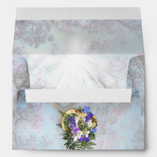 Jacaranda Blooms & Lily  Bouquet  Envelopes
