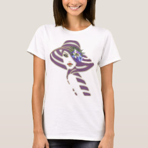 Jacaranda Blooms & Lily  Bouquet T-Shirt