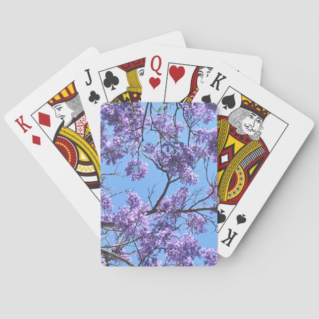 Jacaranda Blossoms Playing Cards (Back)