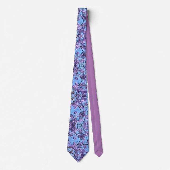 Jacaranda Blossoms Tie (Front)