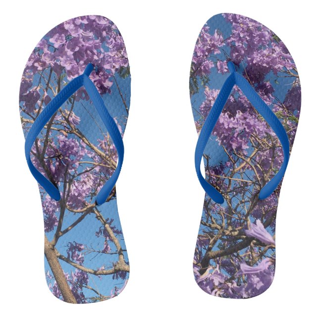 Jacaranda Blue Sky Flip Flops (Footbed)