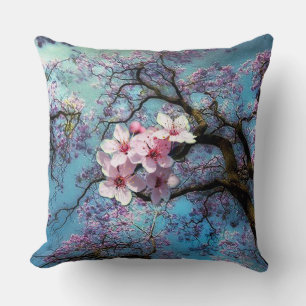 Jacaranda Cherry Blossom Cushion