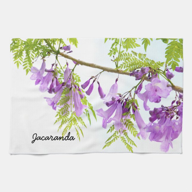 Jacaranda Flower is purple Tea Towel (Horizontal)