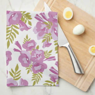 Jacaranda Flowers. Floral design Hand Towel