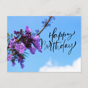 Jacaranda Flowers for Happy Birthday Card 