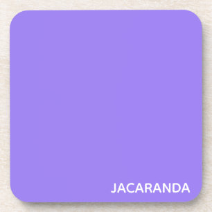 Jacaranda purple color name coaster