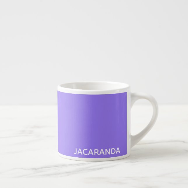 Jacaranda purple color name espresso cup (Right)