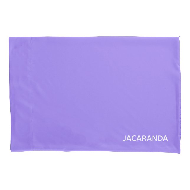 Jacaranda purple color name pillowcase (Front)