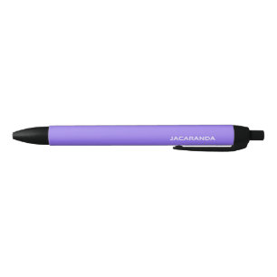 Jacaranda purple colour name black ink pen