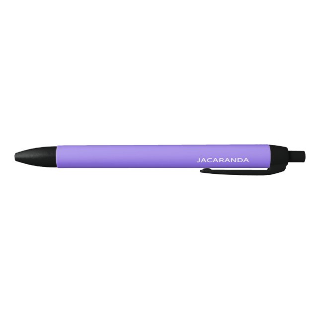 Jacaranda purple colour name black ink pen (Bottom)