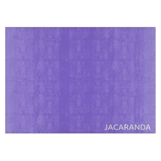 Jacaranda purple colour name cutting board (Front)