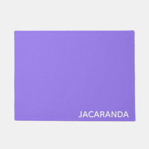 Jacaranda purple colour name doormat