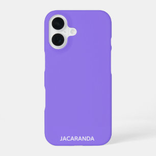 Jacaranda purple colour name iPhone 16 case