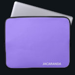 Jacaranda purple colour name laptop sleeve<br><div class="desc">Jacaranda purple colour name</div>